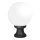 GLOBE 250 OPAL GARDEN STANDING LAMP 1XE27 IP55 BLACK