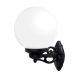 GLOBE 250 OPAL GARDEN WALL LAMP 1XE27 IP55 BLACK