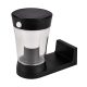 SOLAR-POWERED WALL LAMP 3W IP54 WITH SENSOR, BLACK