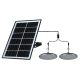 SOLAR LED PENDANT LIGHT 2X5W IP65, BLACK