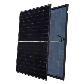   BIFACIAL MONOCRYSTALLINE HALF-CUT SOLAR PANEL N-TYPE TOPCON 430W, BLACK 22% + 18% EFFICIENCY