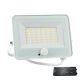 VEGA30 SLIM 30W LED FLOODLIGHT + SEN 3000K WH+EMERGENCY KIT