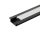 EL-87CR PROFILE FOR LED STRIP 2.5M, BLACK, BLACK