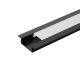 EL-87CR PROFILE FOR LED STRIP 2.5M, BLACK, BLACK