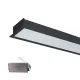 HIGH POWER LED PROFILE RECESSED MOUNTING S48 40W 4000K BLACK + EMERGENCY KIT