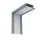 INTERIOR CORNER ELEMENT FOR S48 LED PROFILE, GREY RECESSED  