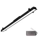 ELMARK LED PROFILE RECESSED MOUNTING 600mm 24W 4000K BLACK + EMERGENCY KIT