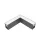 LED PROFILE. RECESSED, L-CORNER S48 SERIES GREY SURFACE MOUNTED