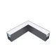 LED PROFILE. RECESSED, L-CORNER S48 SERIES GREY SURFACE MOUNTED