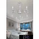 UNIVERSO Chandelier 3 arms 3xE14 Max.40W D50x50cm white/gold