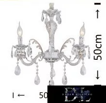 UNIVERSO Chandelier 3 arms 3xE14 Max.40W D50x50cm white/gold