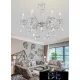 UNIVERSO Chandelier 6 arms 6xE14 Max.40W D66x62cm white/gold