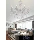 UNIVERSO Chandelier 8 arms 8xE14 Max.40W D68x68cm white/gold