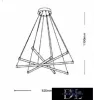 UNIVERSO Pendant light 55w 4400lm 3000k IP20 White 820x1100mm