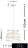 UNIVERSO Pendant light 1xE27 IP20 D325x1430mm white