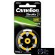 CAMELION Zinc Air battery for hearing aids 1.4V A10/ZL 10-BP6