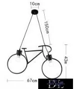 UNIVERSO Pendant light 2xE27 IP20 670x1500mm black
