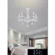 UNIVERSO Chandelier 5 arms 5xE14 Max.40W D60x110cm white