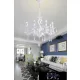 UNIVERSO Chandelier 8 arms 8xE14 Max.40W D69x110cm white