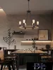 UNIVERSO Hemp rope chandelier 6xE27 IP20 D600x1000mm black