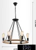 UNIVERSO Hemp rope chandelier 6xE27 IP20 D600x1000mm black