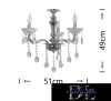UNIVERSO Chandelier 3 arms 3xE14 Max.40W D51x49cm chrome