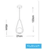 UNIVERSO Pendant light 1xG9 max.10w D210x400x1200mm IP20 Old gold 5 years