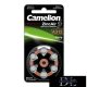 CAMELION Zinc Air battery for hearing aids 1.4V A312/ZL 312-BP6