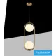 UNIVERSO Pendant light 2xG9 max.10w D200x500x1200mm IP20 Old gold 5 years