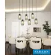UNIVERSO Pendant Light 1xE27 Max.60w IP20 Black D140x1340mm
