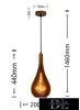 UNIVERSO Pendant light 1xE27 IP20 D200x1460mm amber
