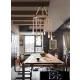 UNIVERSO Hemp rope chandelier 6xE27 max. 240V ∅600×1500mm black