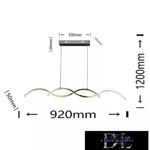 UNIVERSO Pendant LED 25w 2000lm 4000k 920mm IP20 chrome