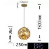 UNIVERSO Suspension 10w 900lm 3000k 360° IP20 ∅250x250x1500mm amber