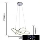UNIVERSO Pendant LED 60w 4800lm 4000k ∅500mm IP20 silver