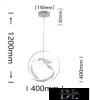 UNIVERSO Pendant light 53w 4240lm 4000k IP20 White D400x1200mm