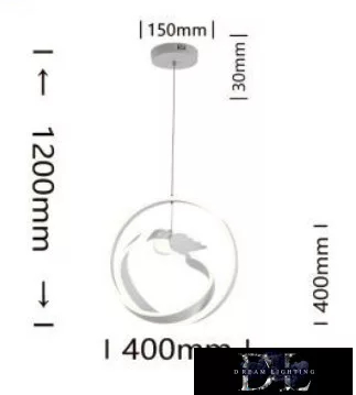 UNIVERSO Pendant light 53w 4240lm 4000k IP20 White D400x1200mm