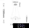UNIVERSO Pendant light 70w 5600lm 6500k IP20 White D600x1500mm