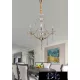 UNIVERSO Chandelier 3 arms 3xE14 Max.40W D50x110cm gold