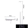 UNIVERSO Single-phase rail suspension GU10 max.60w 600mm white