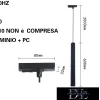 UNIVERSO For single-phase track Suspension GU10 max.60w 600mm black