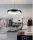 UNIVERSO Pendant light 38w 3040lm CCT D500x1200mm black