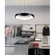UNIVERSO Pendant light 38w 3040lm CCT D500x1200mm black
