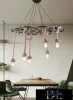 UNIVERSO Hemp rope chandelier 6xE27 IP20 1100x1300mm black