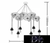 UNIVERSO Hemp rope chandelier 6xE27 IP20 1100x1300mm black