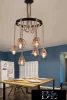 UNIVERSO Hemp rope chandelier 6xE27 IP20 D750x900mm black