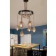 UNIVERSO Hemp rope chandelier 6xE27 IP20 D750x900mm black