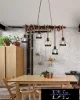 UNIVERSO Hemp rope chandelier 5xE27 IP20 1000x1200mm black