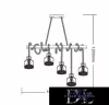 UNIVERSO Hemp rope chandelier 5xE27 IP20 1000x1200mm black