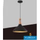 UNIVERSO Pendant light 1xE27 max. 60w D350x170x1300mm IP20 black/gold 5 years